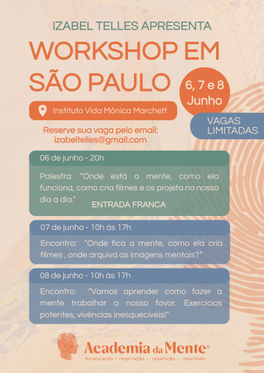 Flyer Workshop 2025 – Izabel Telles Flyer Workshop 2025 - Izabel Telles